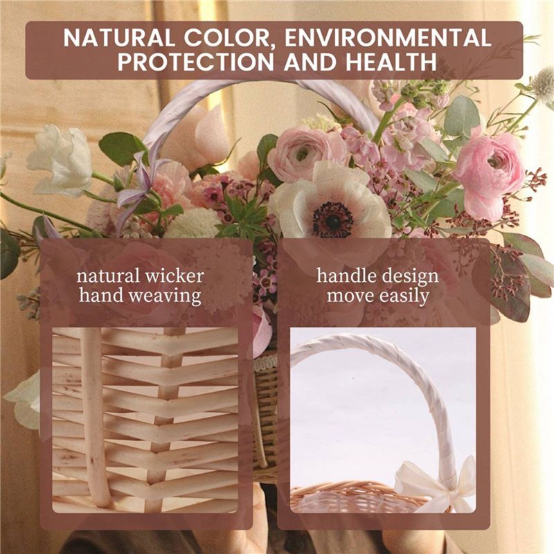 A56K Wicker Woven Flower Baske - Gardening Tools Girls recension och pris